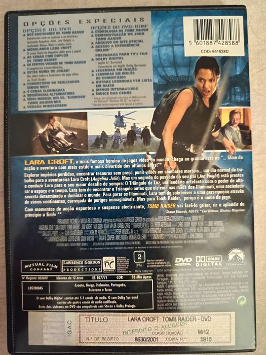 DVD Lara Croft tomb Raider