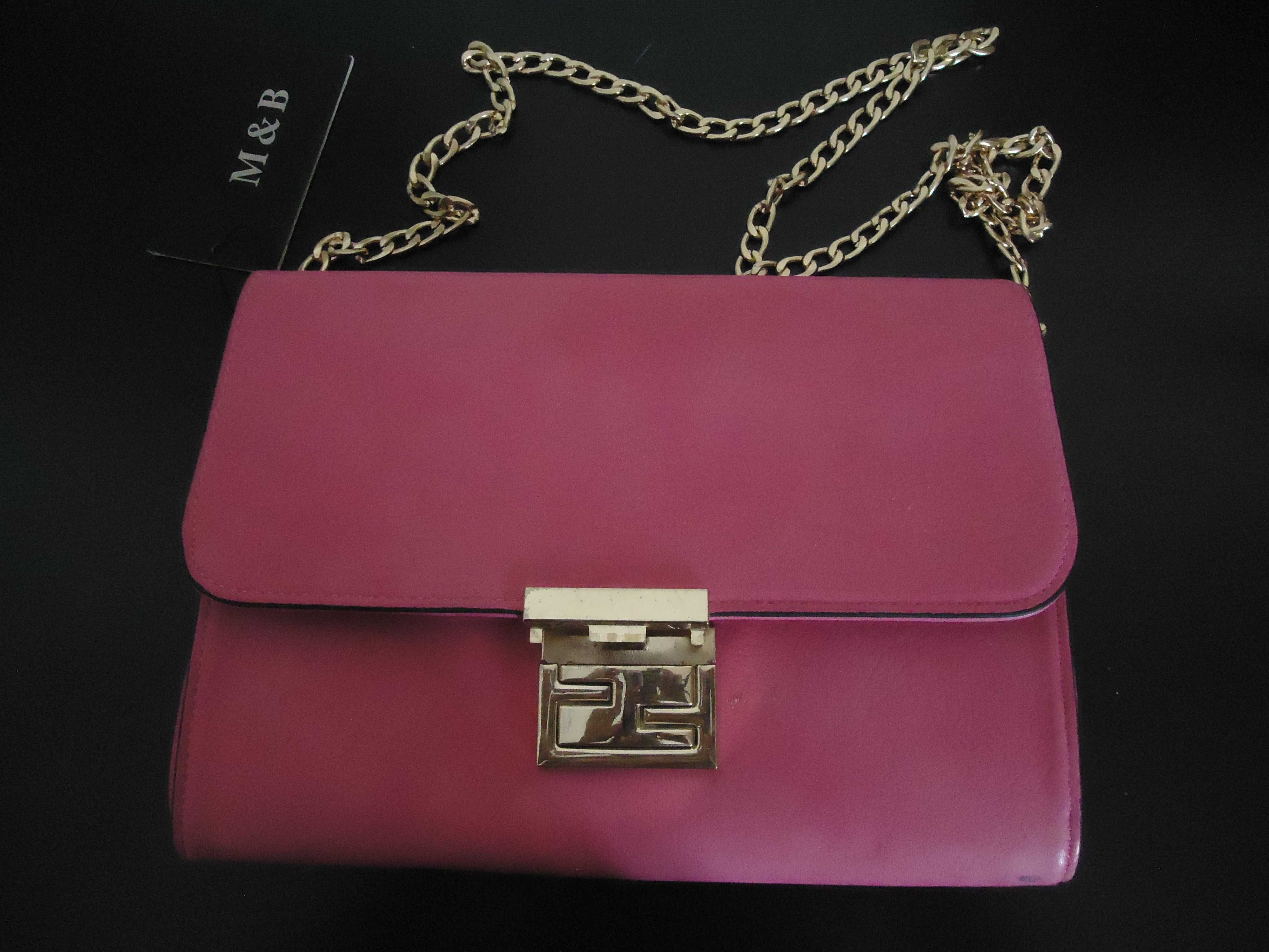 Bolsa rosa c/ corrente