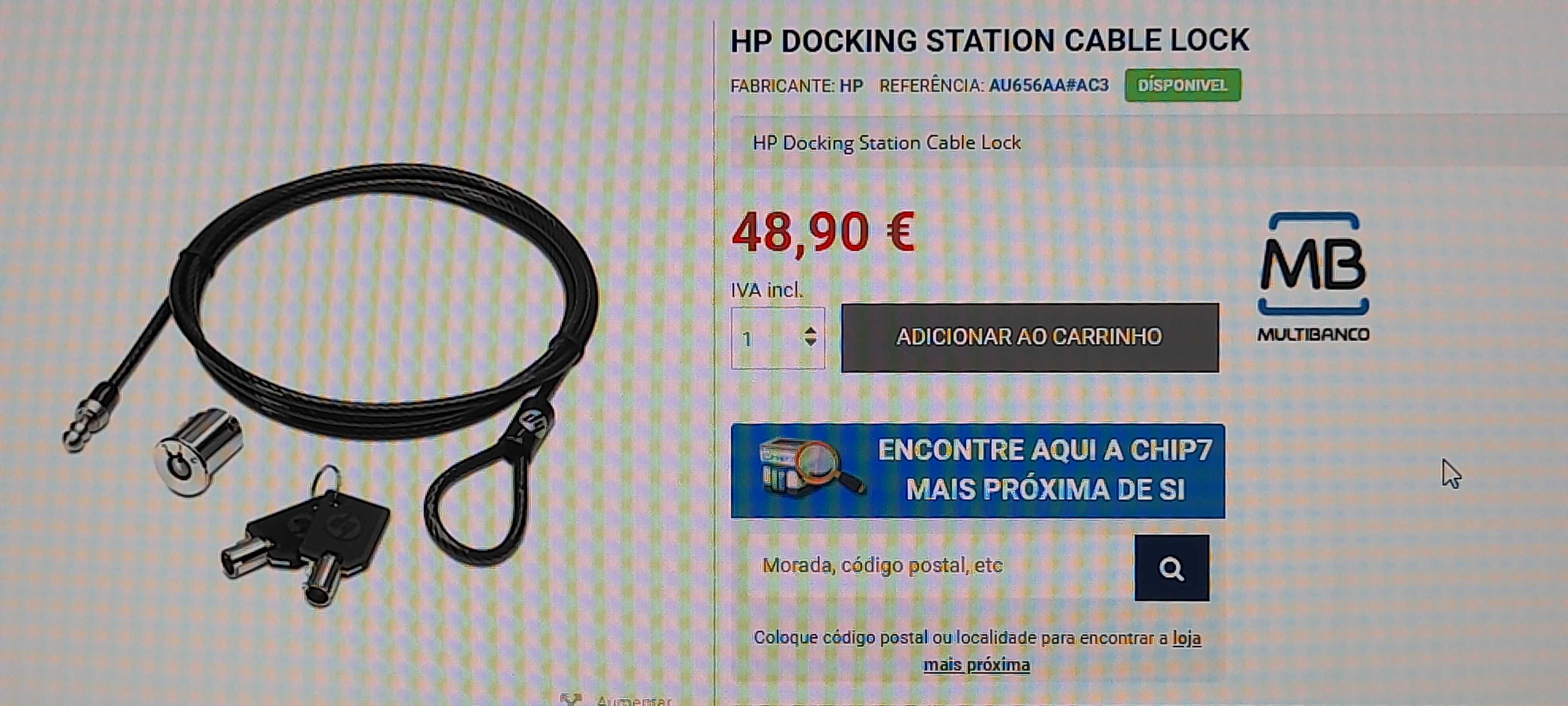 Cadeado Docking Station HP