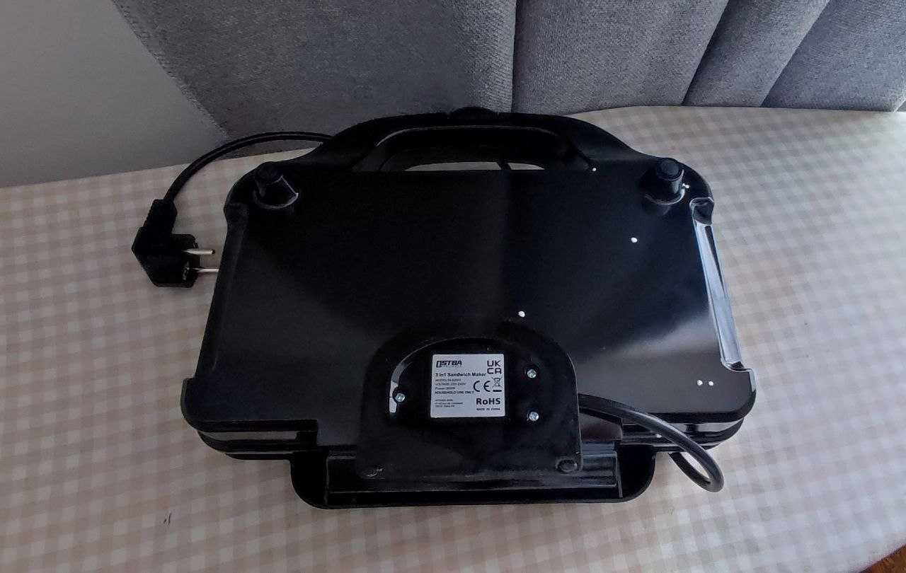 Opiekacz do kanapek, gofrownica, grill kontaktowy OSTBA ‎SLS2022