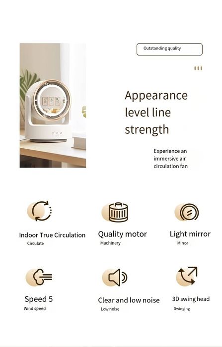 Настільний вентилятор 480mAh