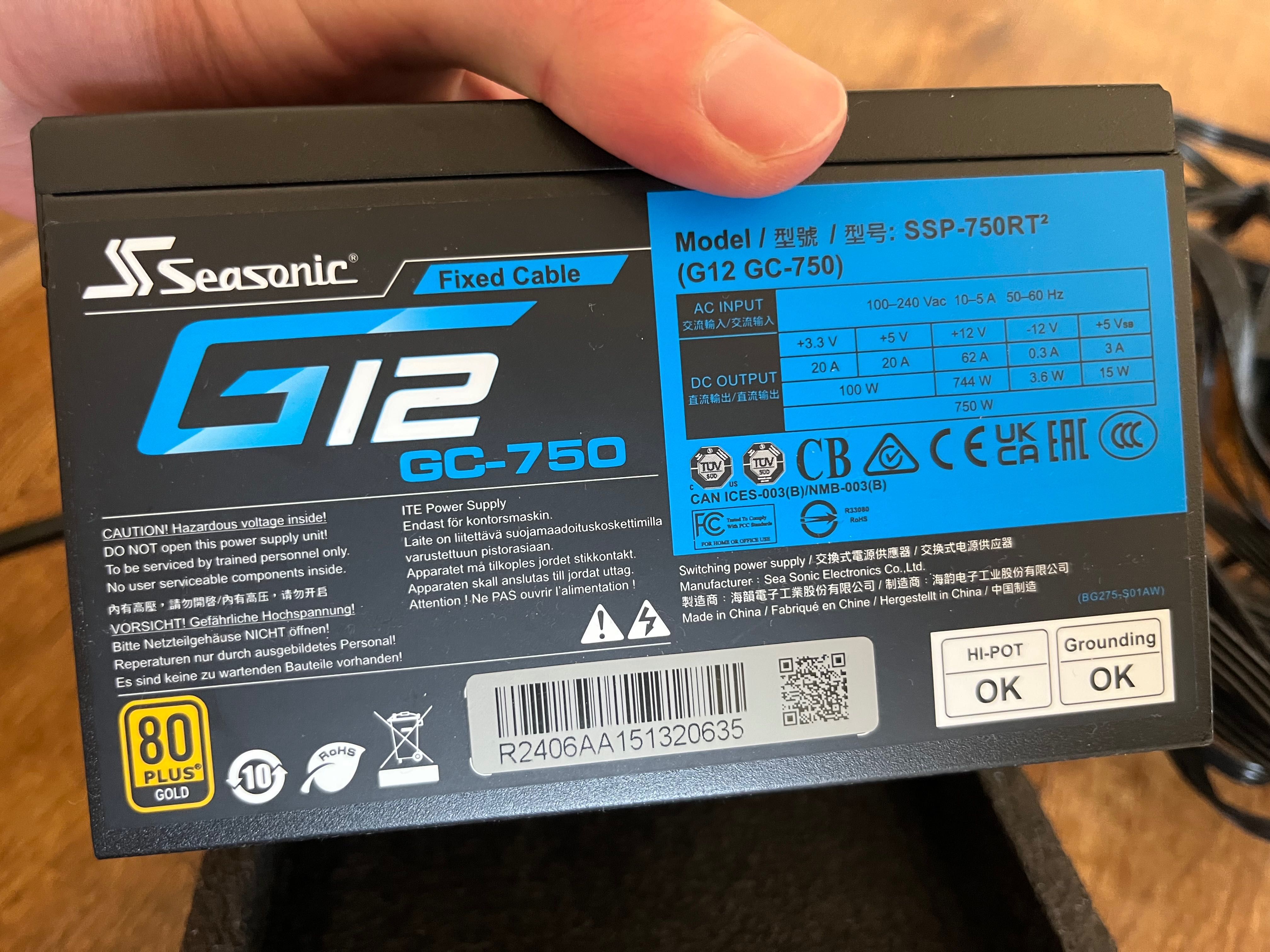 Zestaw komputerowy i5-14500 / 32GB DDR5 / 1TB SSD / B760 / 750W gold