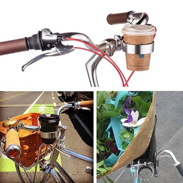 Uniwersalny uchwyt na kubek do rowerów na kierownicę aluminium ROXAR