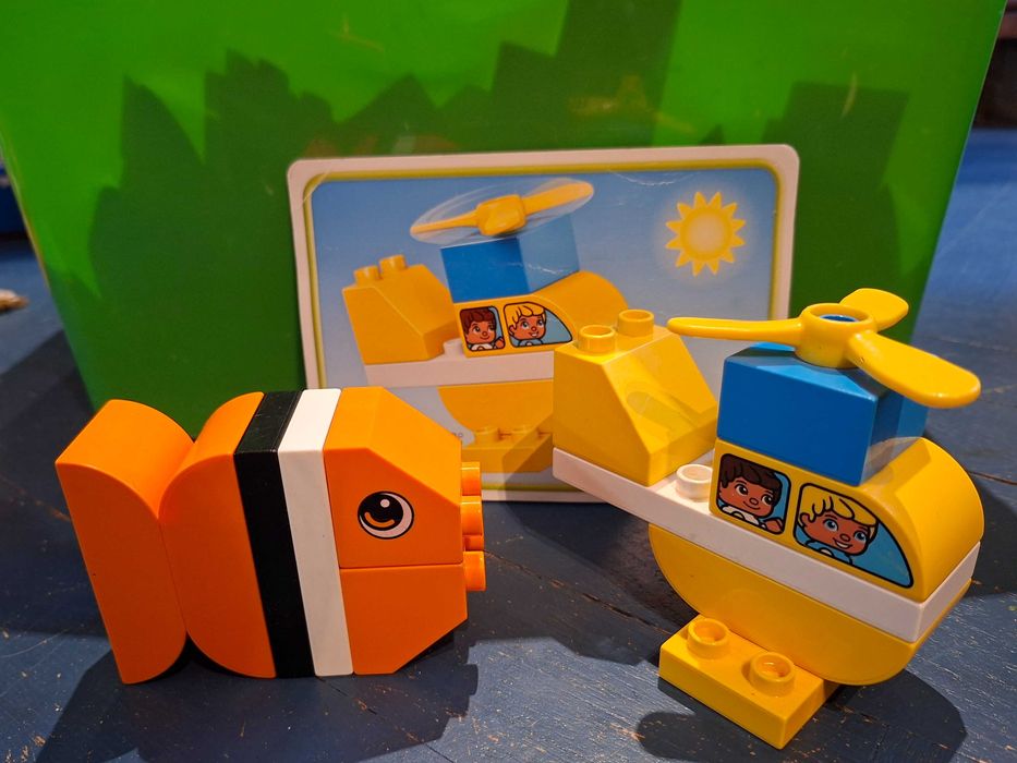 Lego duplo ryba i helikopter