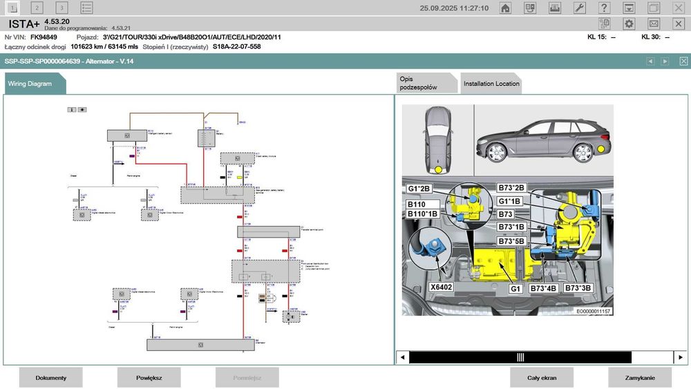Laptop Diagnostyczny BMW Mini ISTA INPA ENET ICOM Esys K+D Can