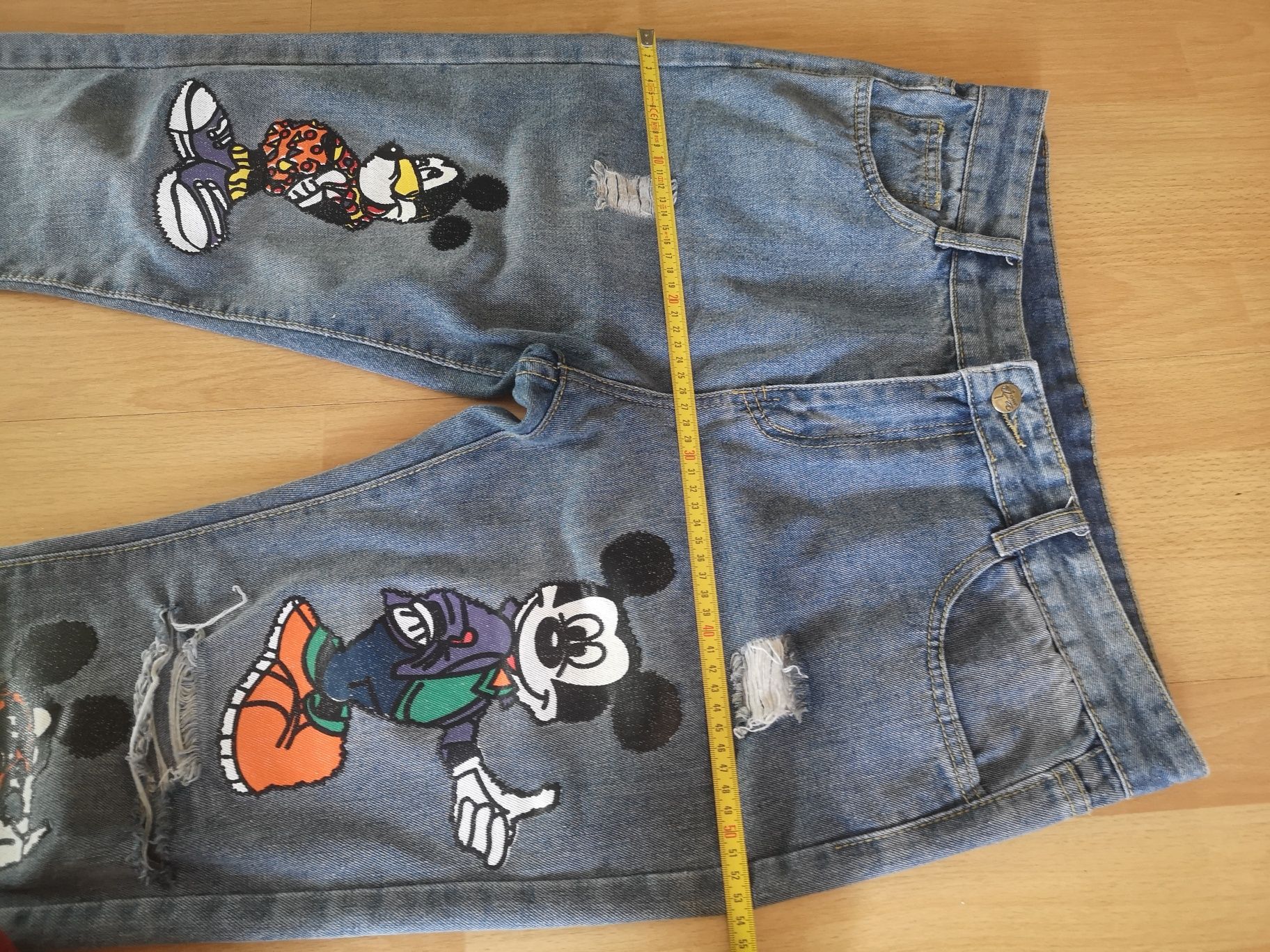 Spodnie jeans Mickey rozmiar L