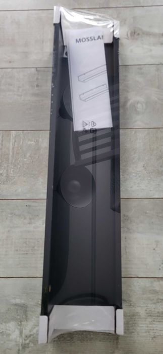 Ikea MOSSLANDA Półka na zdjęcia, czarna, 55 cm NOWA