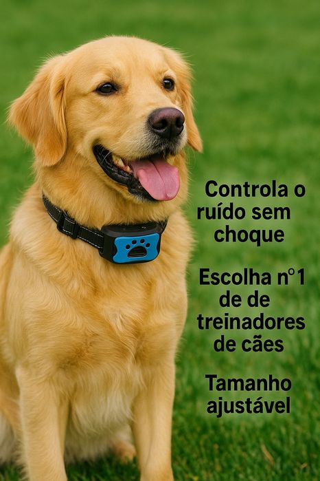 Coleira Anti Ladrar, Anti Latido, Relaxante, Ideal para ensinar