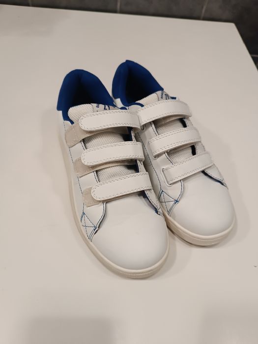 Sapatilhas Zippy brancas e azuis n36