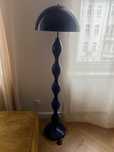 Lampa podłogowa kobaltowa grzyb