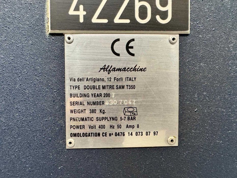 Dwupiła ukośnica ALFAMACCHINE T350 CE