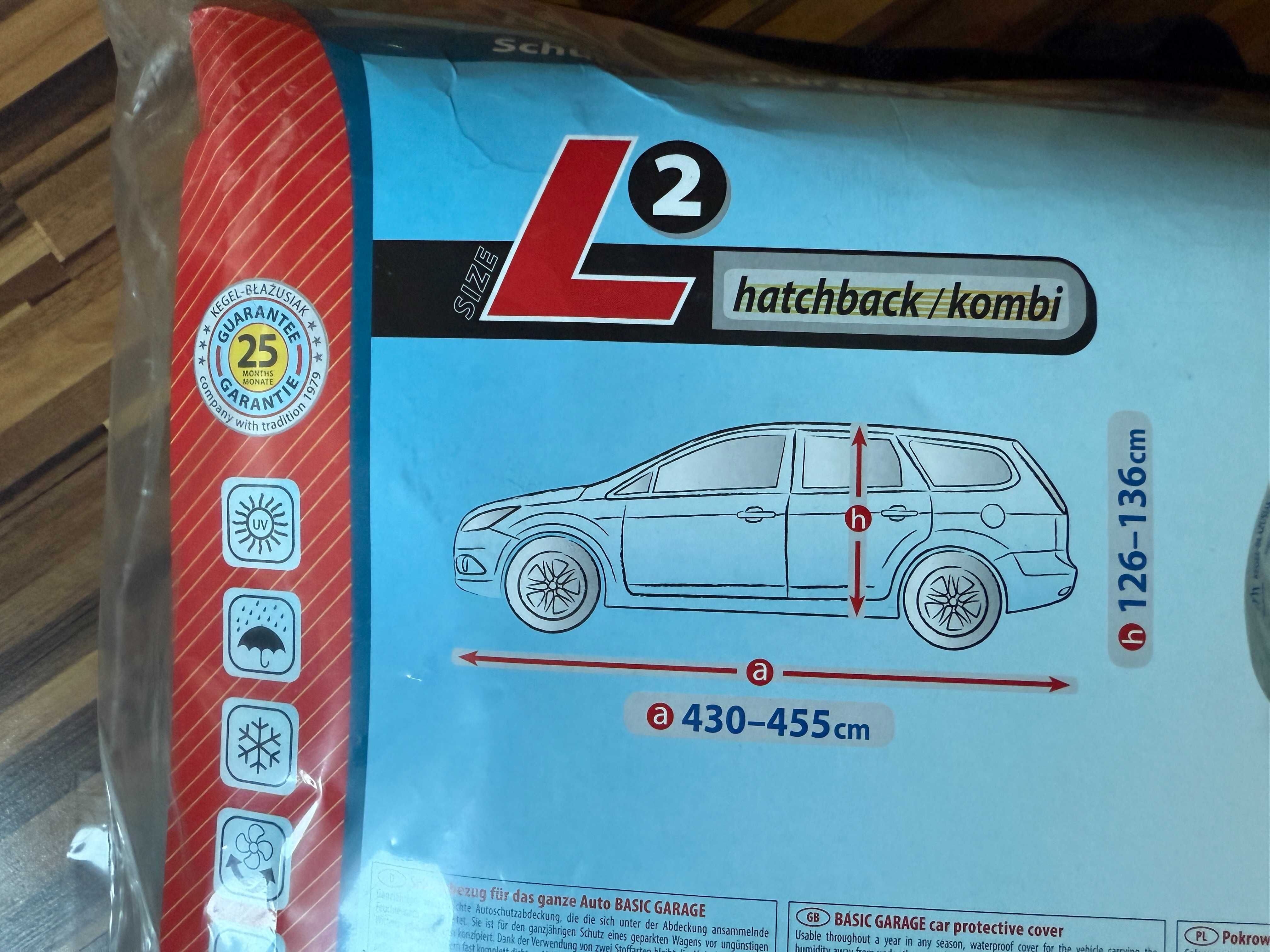 Pokrowiec na samochód Kegel-Błażusiak hatchback/kombi L2 szary