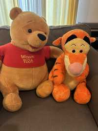 Peluches Winnie the Pooh e Tigre tamanho grande