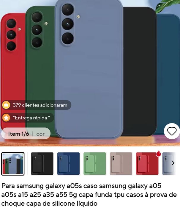 Capa nova  telemóvel Samsung