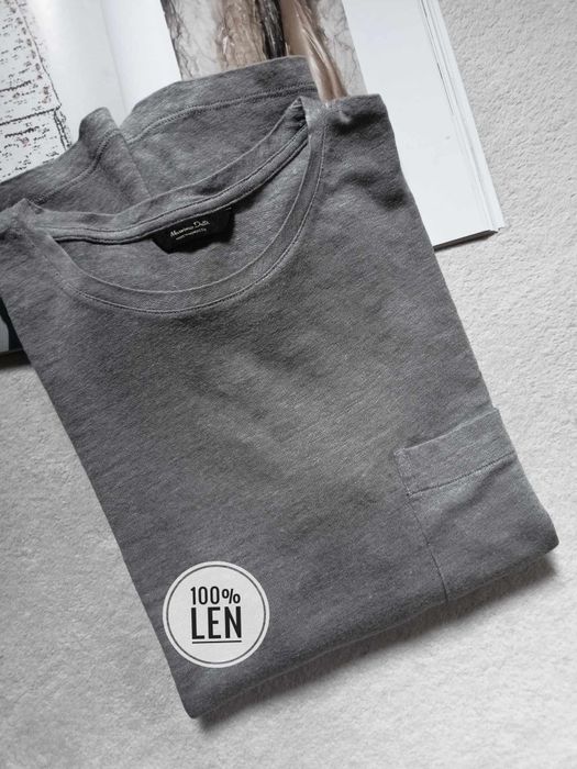 Bluzka len Massimo Dutti/ Męska Unisex