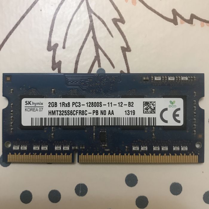 Оперативна пам'ять до ноутбука ddr3 3GB