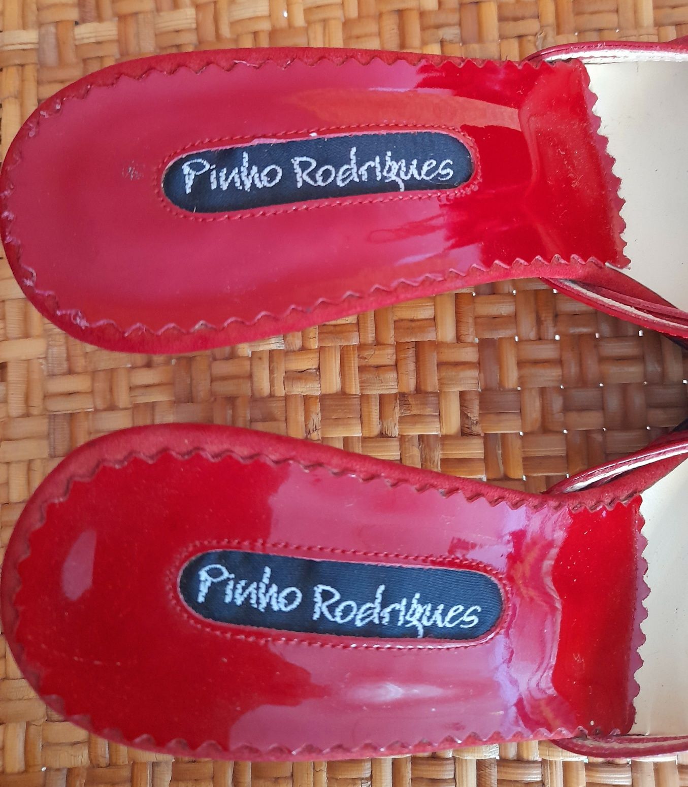 Mules Vintage Pinho Rodrigues, em pele. Tamanho 36