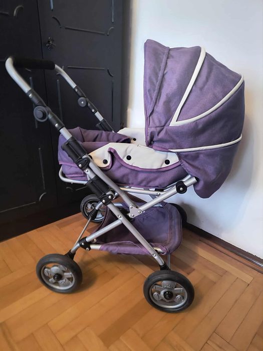 Wózek dla lalek duży fioletowy
