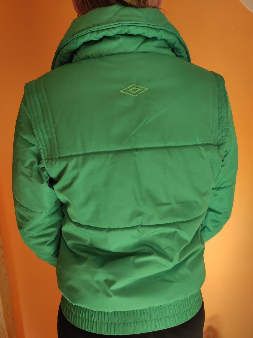 Kurtka UMBRO zielona rozmiar S wiosenna/jesienna sportowa bezrękawnik