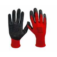Rękawice robocze ochronne latex czerwono- czarne 1,30 BRUTTO FAKTURA