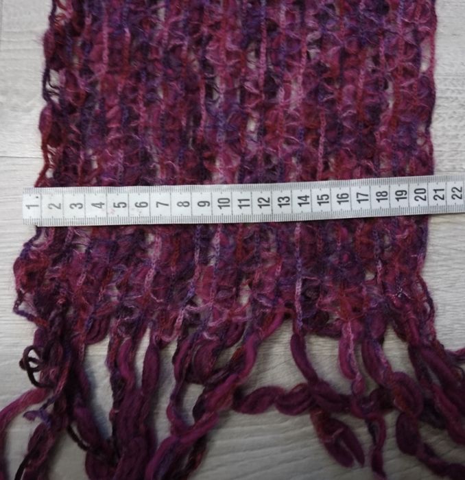 Яркий симпатичный теплый шерстяной шарф, размер универсальный