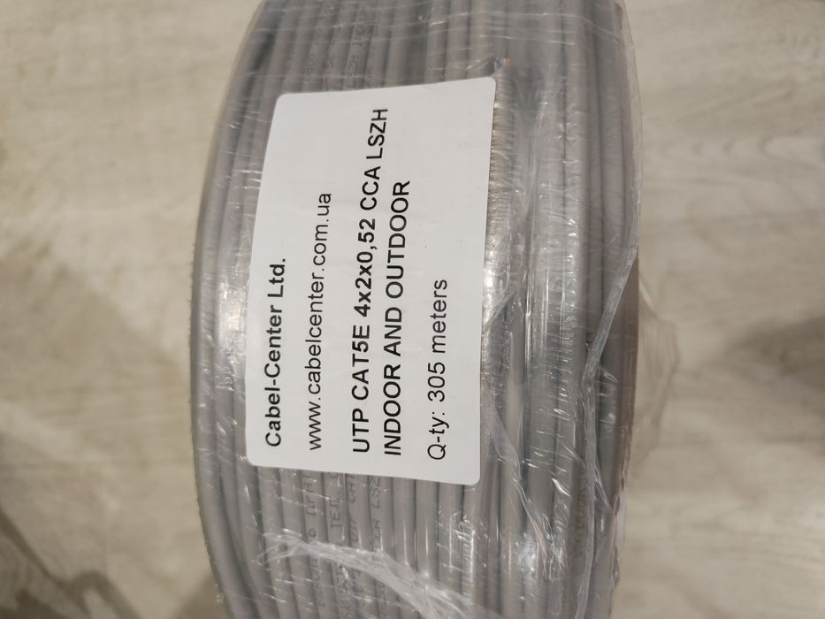 Кабель вита пара utp cat5e зовнішня