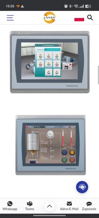 Allena-Bradleya Plus 7 terminal graficzny dotykowy panel

2711P-T