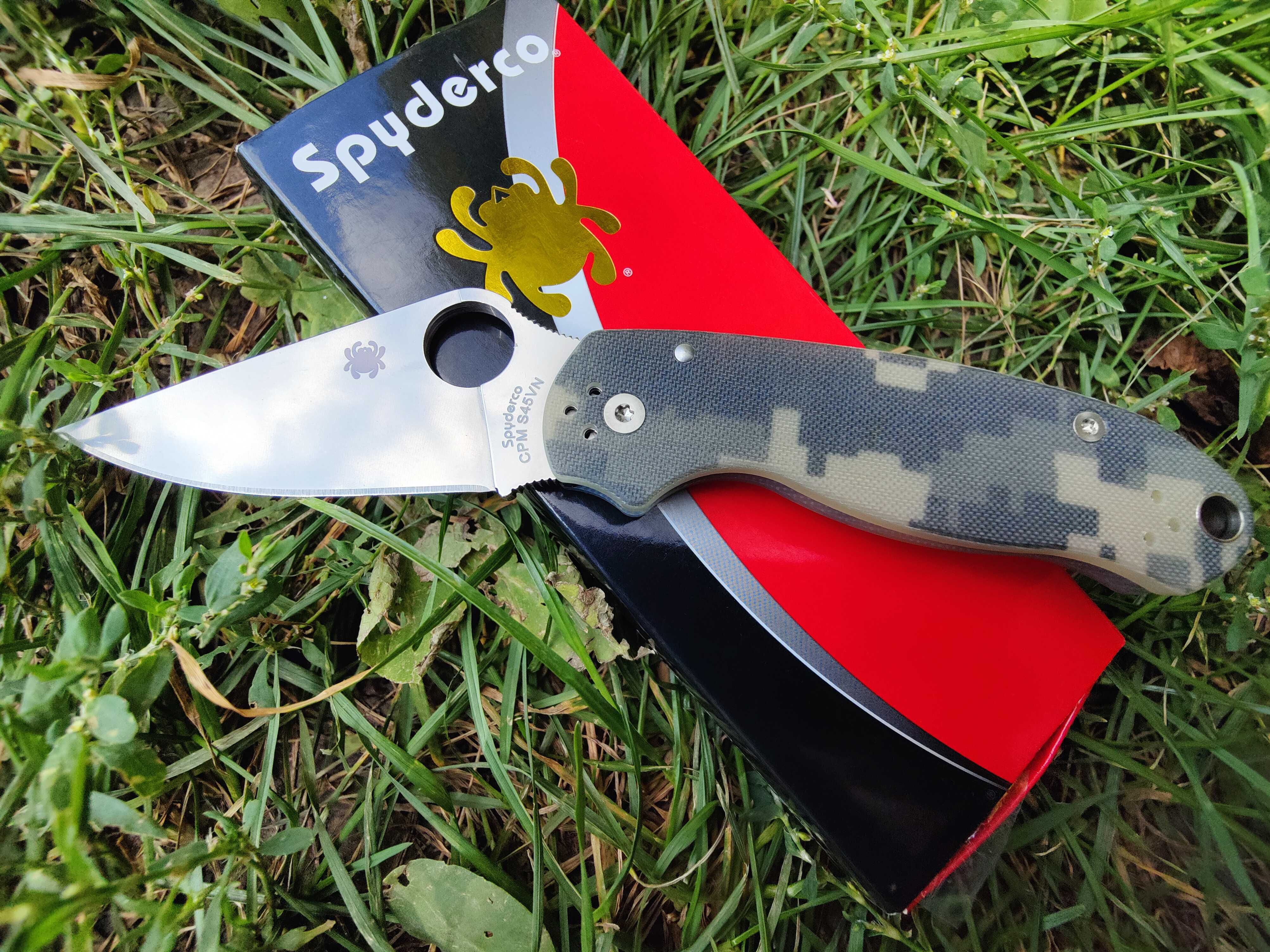 Складной нож Spyderco Para 3 Compression Lock Digi Camo G-10, S45VN