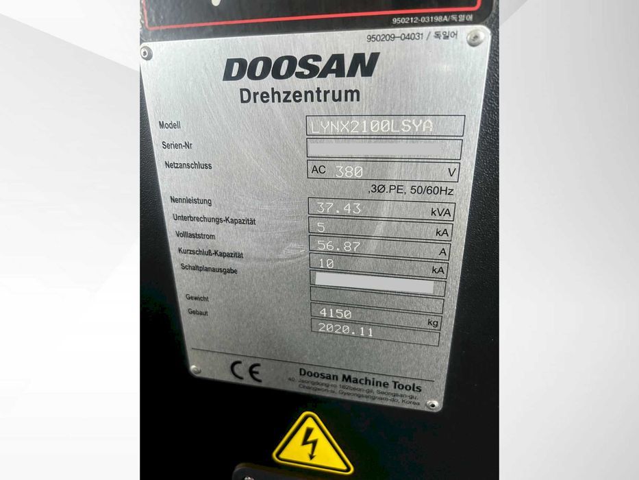Tokarka DOOSAN Lynx 2100LSYA