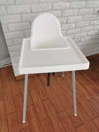 Krzesełko do karmienia Ikea Antilop białe