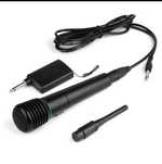 Microfone karaoke com fio /sem fio