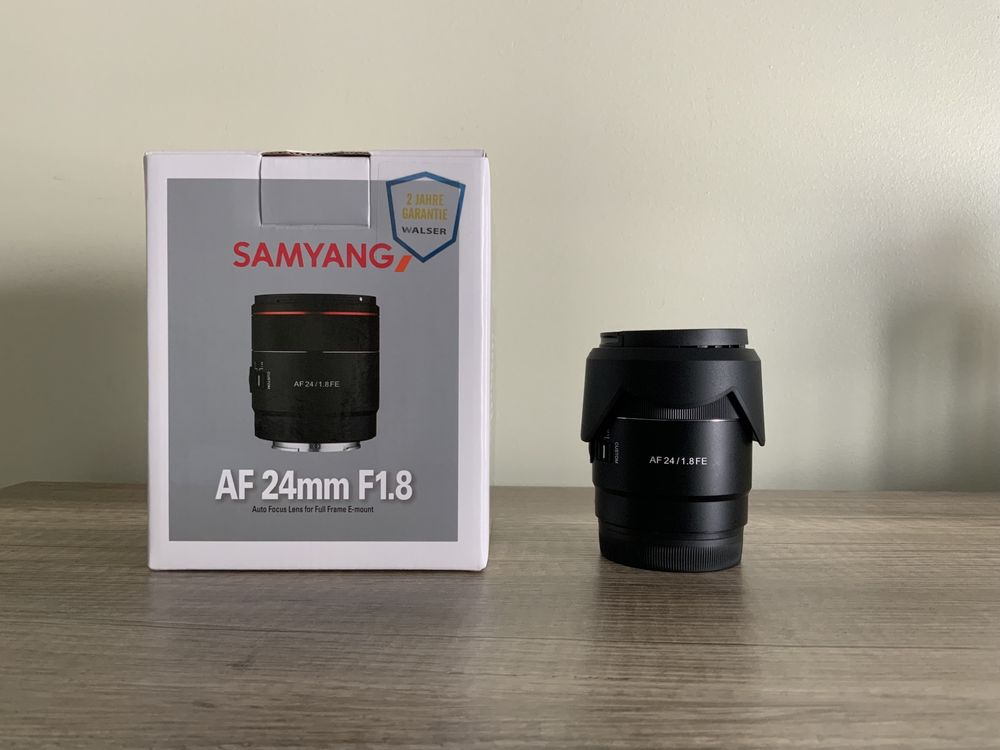 Samyang AF 24 mm F1.8 Sony FE (como nova)