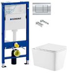 Інсталяція Geberit  458.103.00.1+ Унітаз Koller Pool Kvadro KR-0530-RW