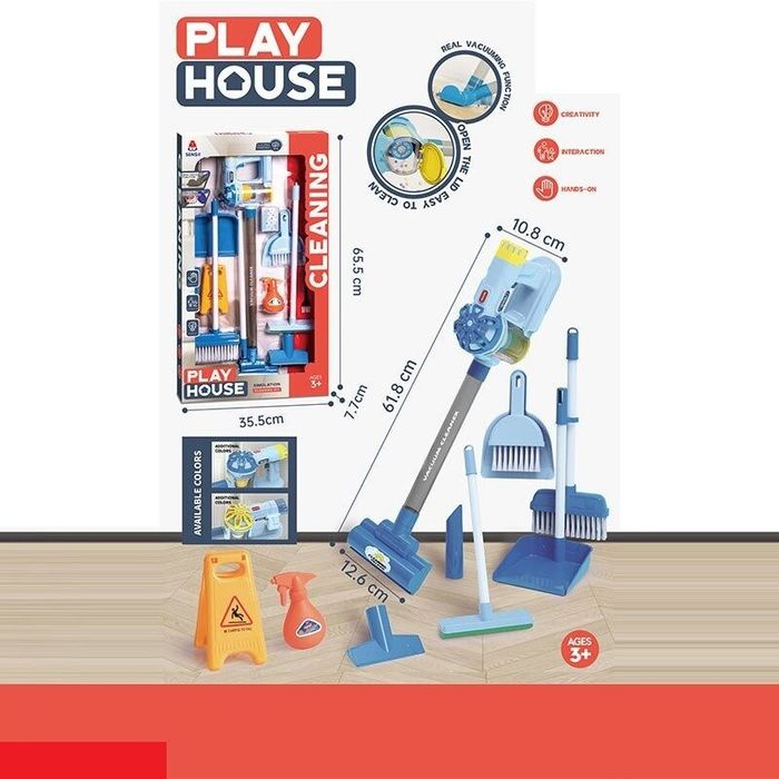 Набір для прибирання 22 елементи з пилососом Є ВІДЕО,реально всмоктує