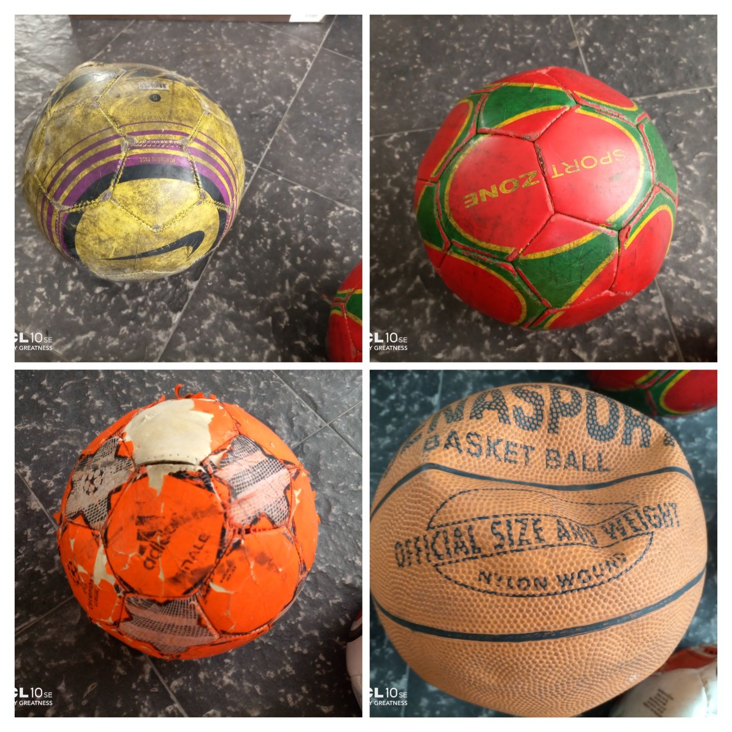 Bolas de futebol/ basquetebol