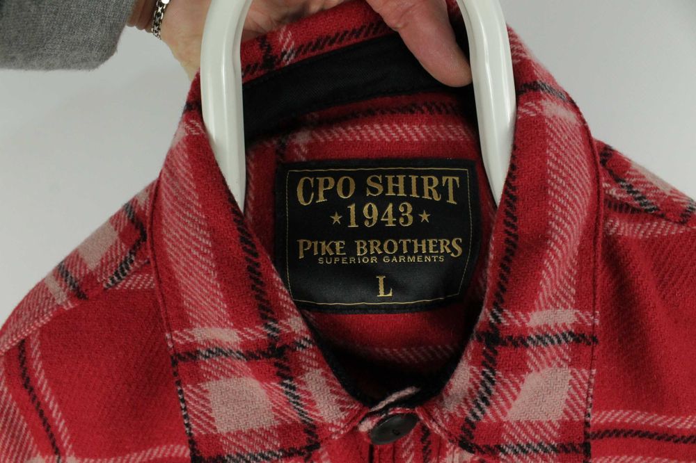 Тепла вовняна сорочка Pike Brothers CPO Shirt 1943 Ohio Red Розмір Л