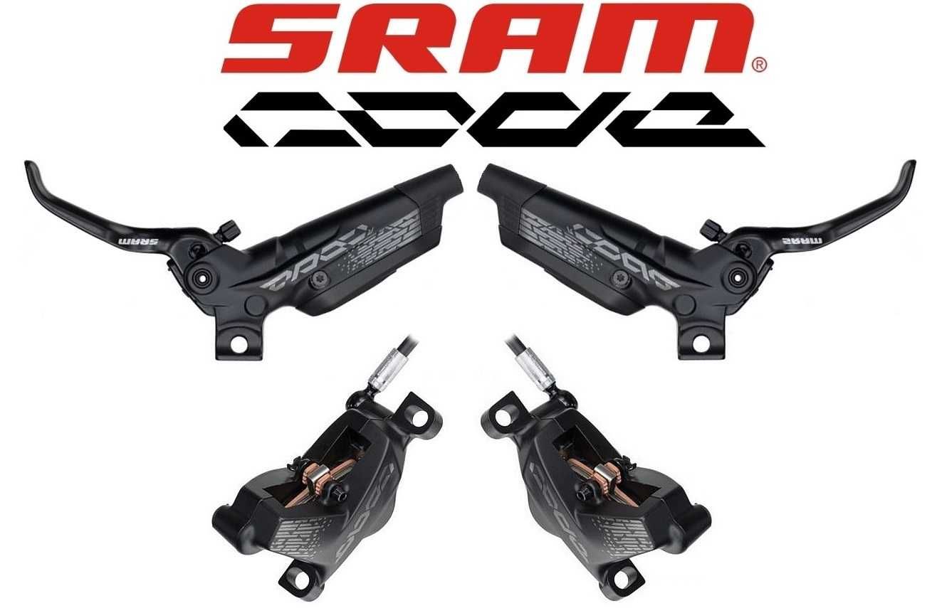 NOWE Sram Code R hamulce hydraulicz. 4-tłoczkowe 200cm 2szt. bez obejm