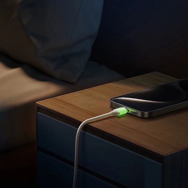 Kabel Joyroom S-A53/60W USB-C - USB-C z fluorescencyjną końcówką 2 m -