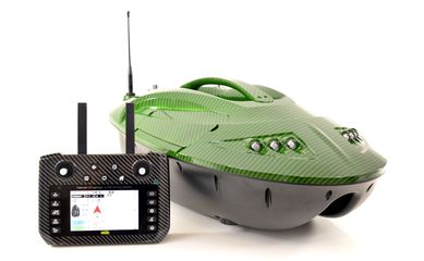 Łódka zanętowa Monster C5- Green Carbon GPS, Echosonda kolor, kompas