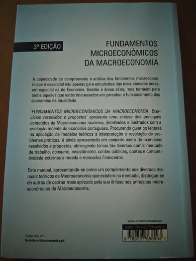 Fundamentos Microeconómicos da Macroeconomia - 3ª edição