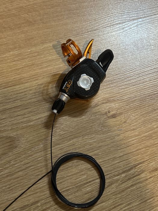 Trigger SRAM XO 3-biegowy maneteka: Złoty/Brązowy i carbon