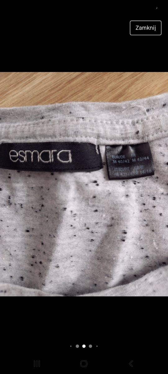 Komplet zestaw Spodnie ciążowe Esmara + Tshirt ciążowy koszulka