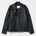 Casaco efeito pele oversize BERSHKA