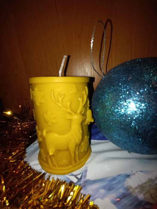 Świeczki swiąteczne z wosku pszczelego