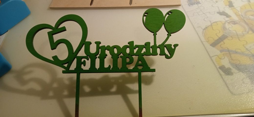Topper na tort 5 urodziny Filipa