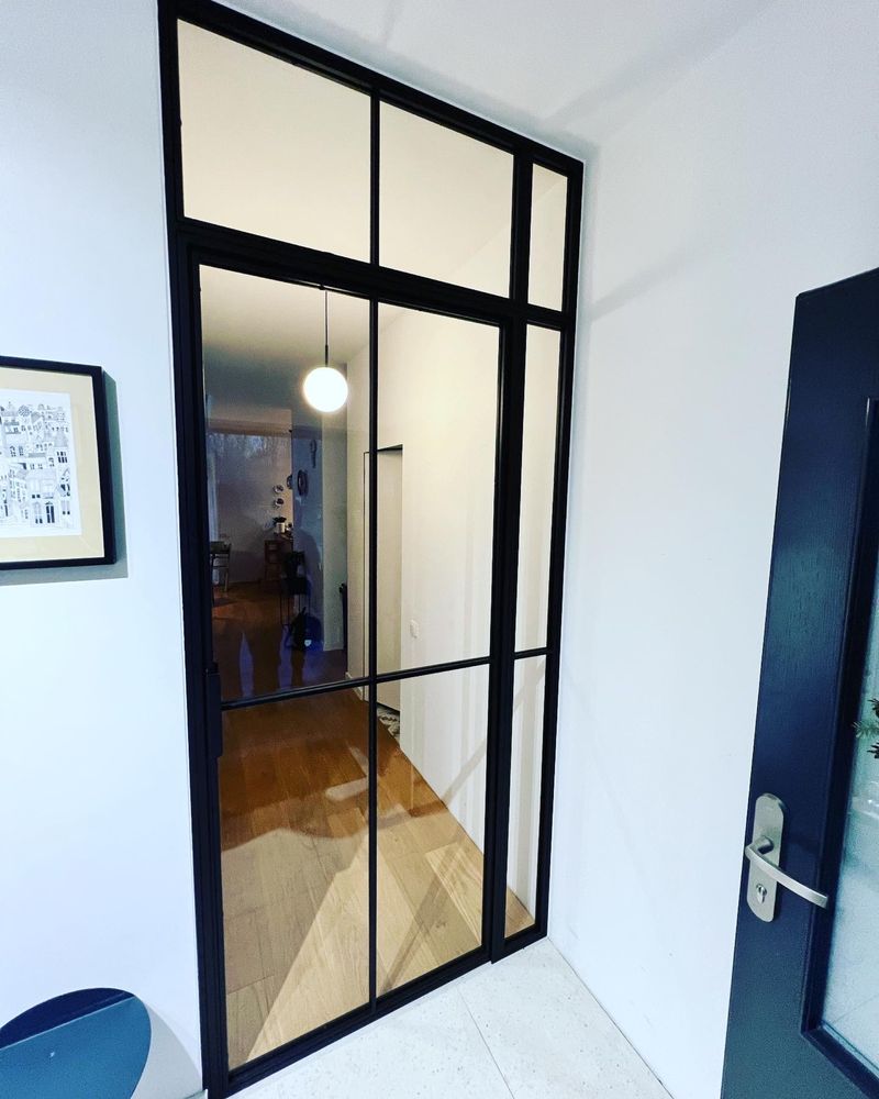 Drzwi loftowe, ścianki zabudowy szklane w stylu loft