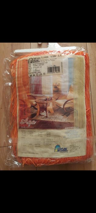 Firanka makaron pomarańczowa 270 x 250