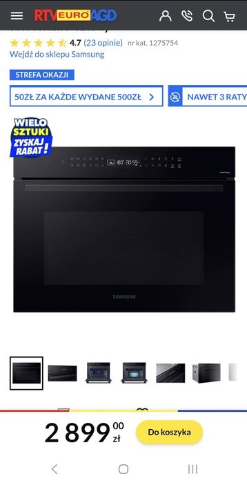 Piekarnik Samsung do zabudowy