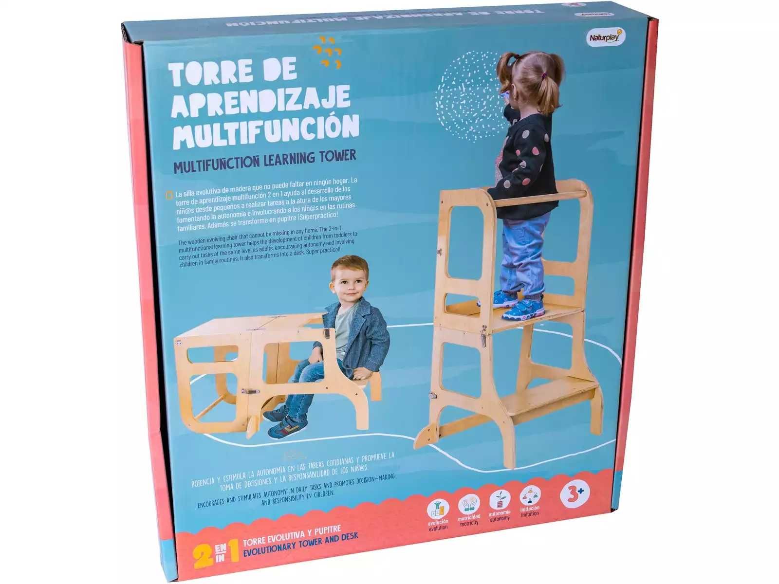 Torre de aprendizagem (2 em 1) NOVA