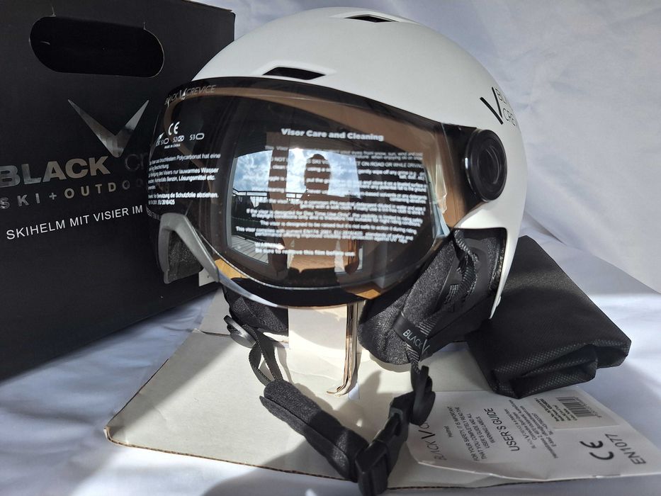 Kask narciarski Black Crevice Kirchberg White M 54-57cm